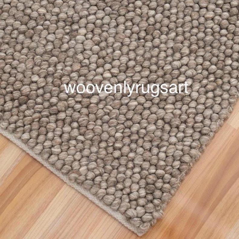Brown Bubble Rug Handmade Soft Tufted Area Rug Cozy Living Room & Bedroom Decor