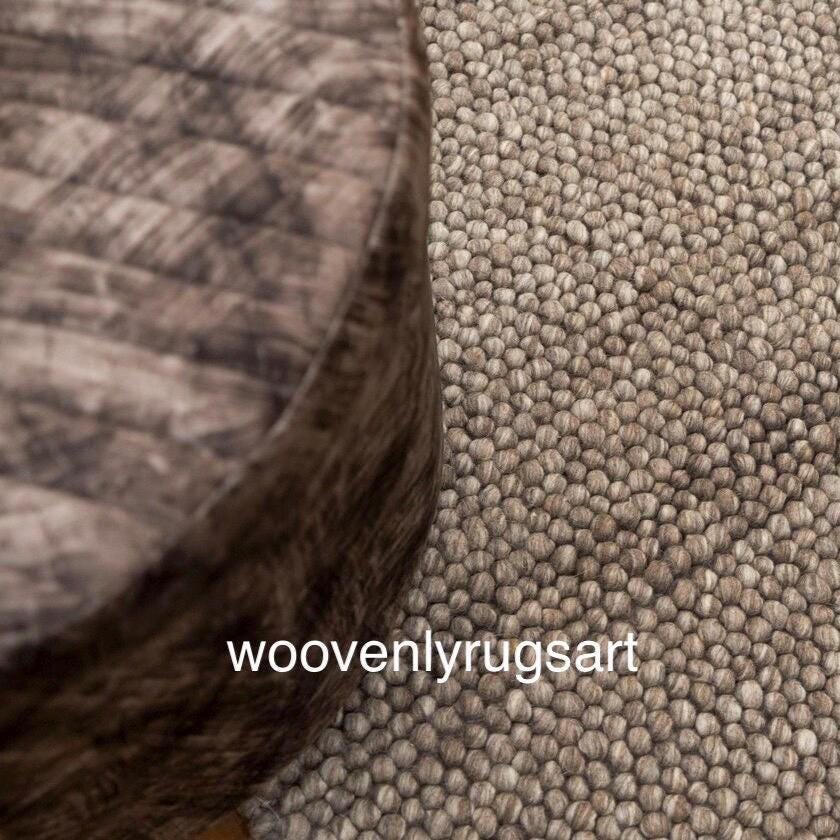 Brown Bubble Rug Handmade Soft Tufted Area Rug Cozy Living Room & Bedroom Decor