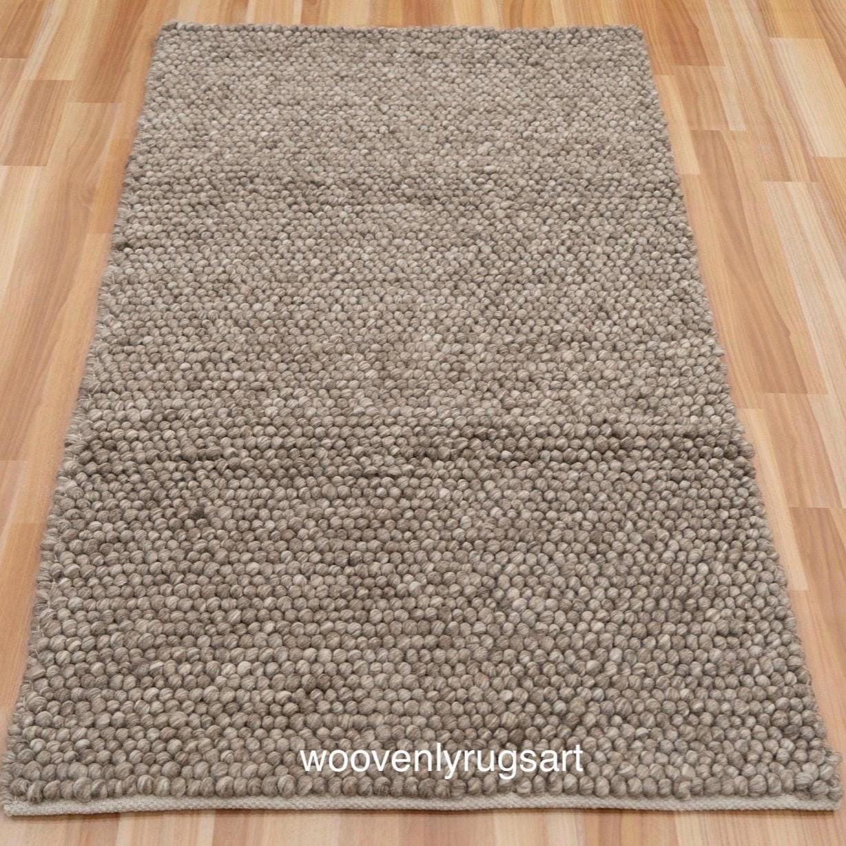 Brown Bubble Rug Handmade Soft Tufted Area Rug Cozy Living Room & Bedroom Decor